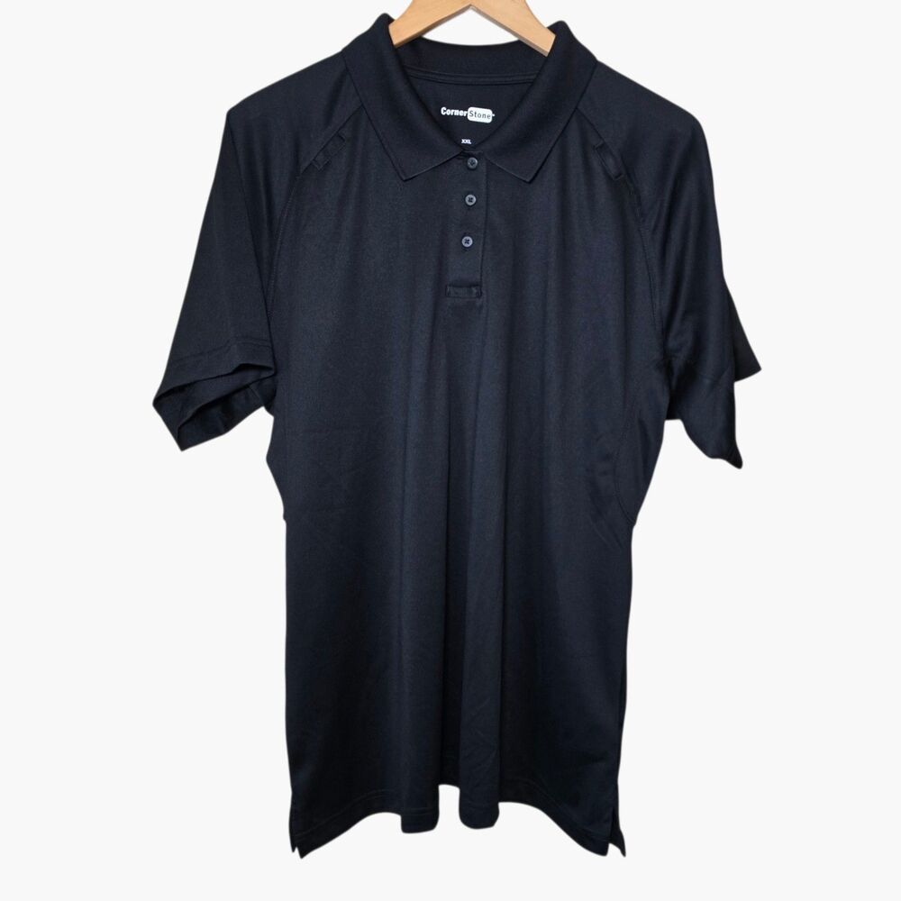 CornerStone Womens XXL Black Tactical Polo Shirt Short Sleeve Performance NWOT